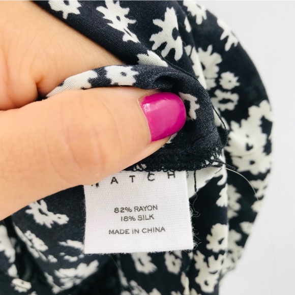 EUC Hatch The Regina Black Floral Jumpsuit Silk Blend Size Medium - Picture 6 of 7